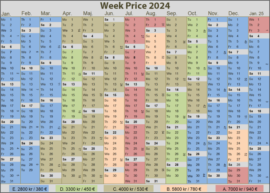 sommerhus kalender 2024